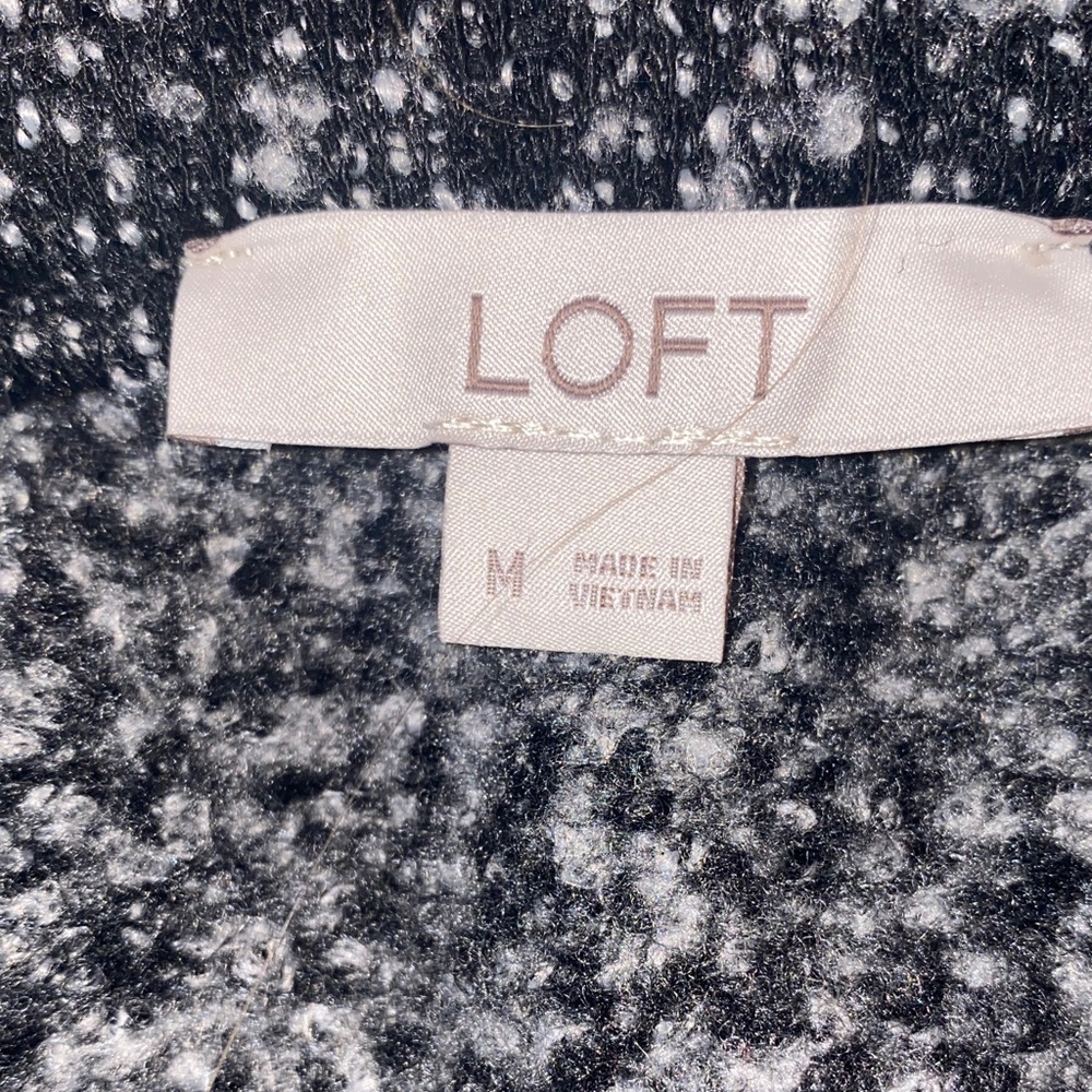 LOFT Like New Elegant Black Tweed Skirt Medium - Picture 3 of 4